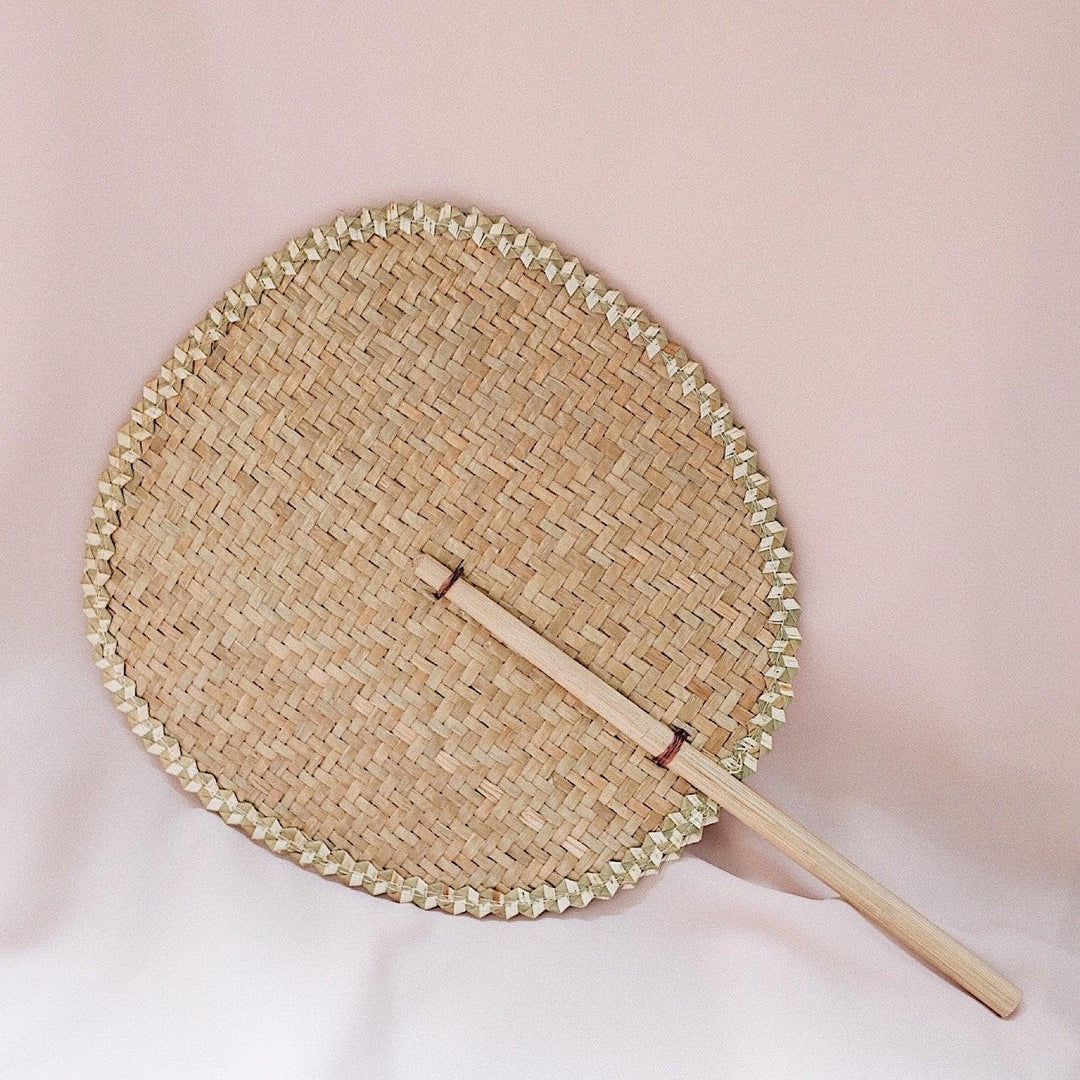 The Artisanal Straw Handheld Fan