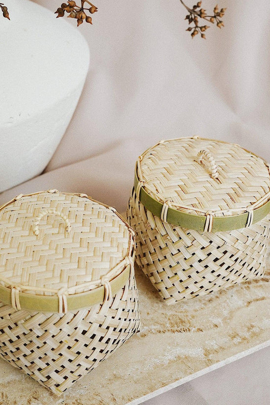 The Artisanal Bamboo Mini Storage Box