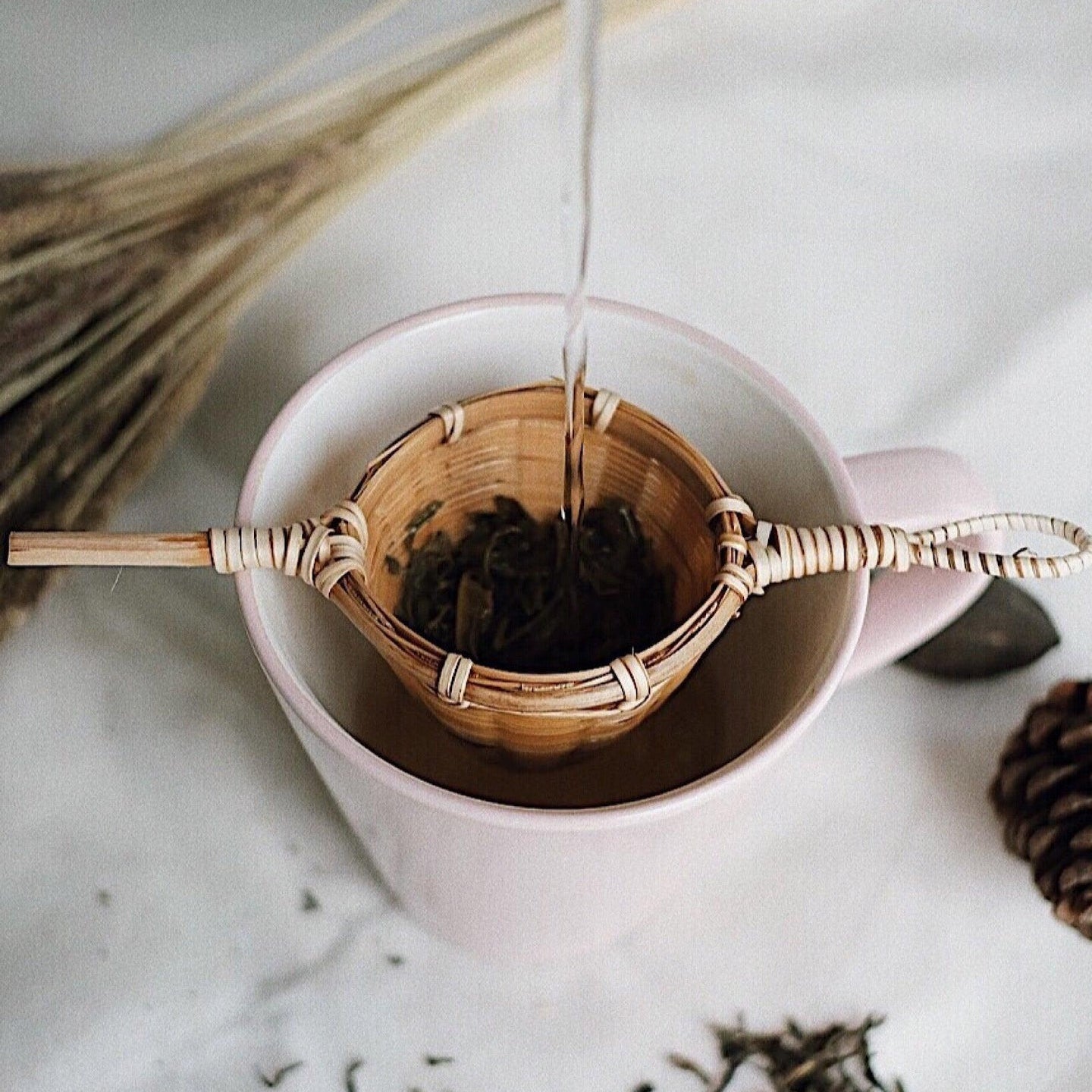 The Artisanal Bamboo Tea Strainer
