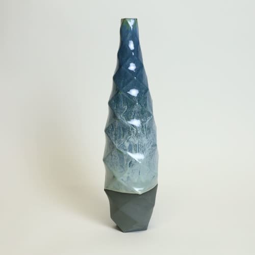 The Tower in Lime Moon Dust Ceramic Vase